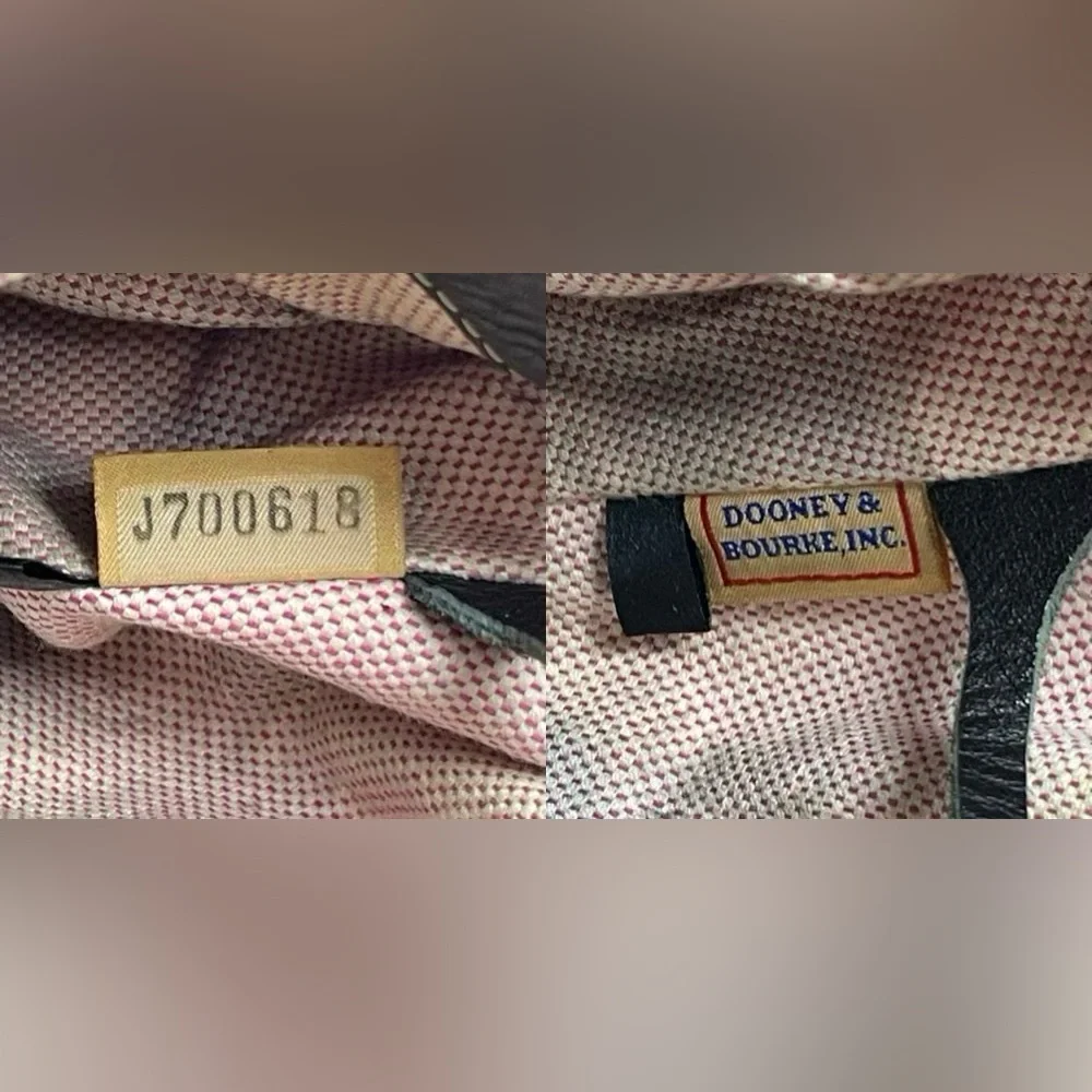 Dooney & Bourke Marchesa black pebbled leather medium gathered bag - Picture 13 of 15